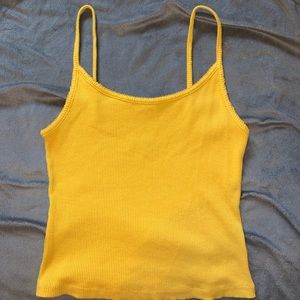 Yellow Tank Top (Semi Cropped)